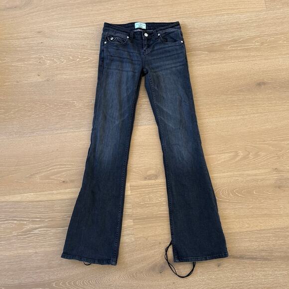 REVICE Denim - Revice Jeans Lace Up Flares Icon Gibson Size 25 Faded Black